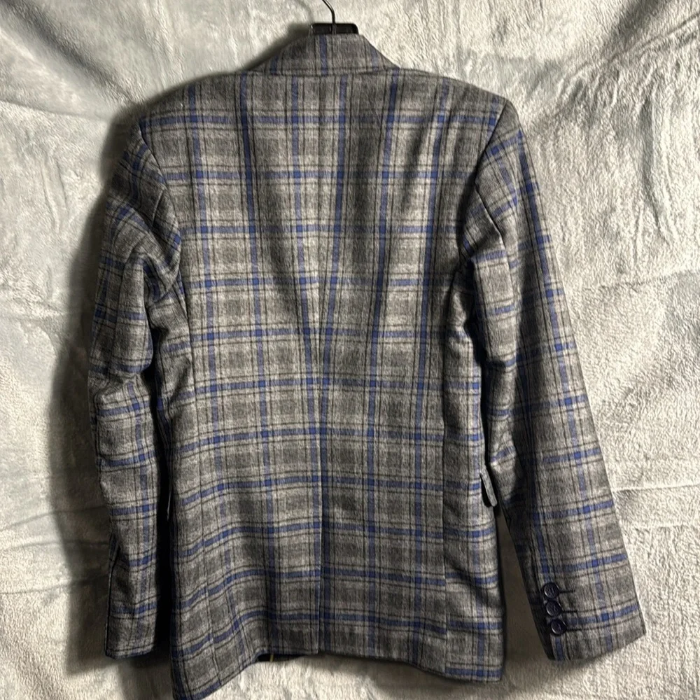 Boys blazer dress jacket Redbug brand. Boys 9-10 years‎ blue gray plaid pockets